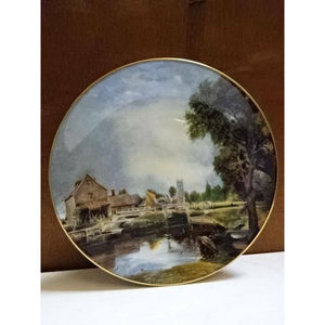 Coalport  Porcelain Plate John Constable  Dedhamlock  and Mill 7 3/4 ''